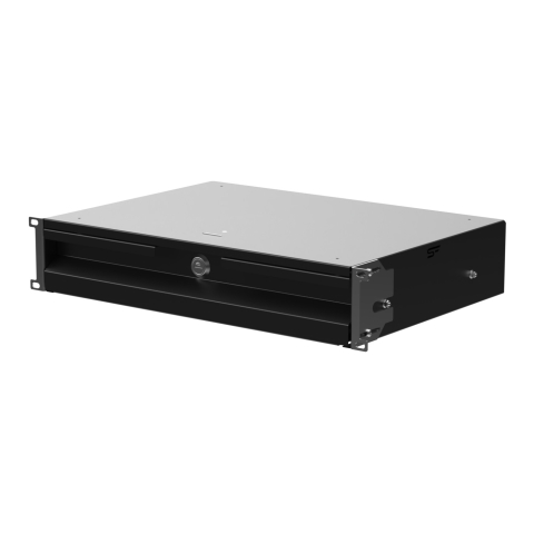 Rack Drawer 19" 2U, 320mm, Black