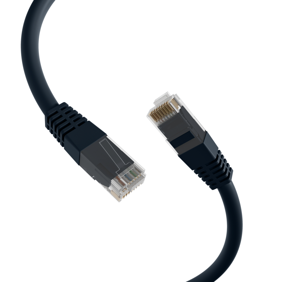 Patch Cable Cat5e 0.5m Black