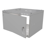 Rack Cabinet 19" 6U, 450mm, Full Door, Gray