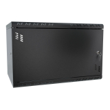 Rack Cabinet 19" 6U, 350mm, Full Door, Black