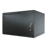 Rack Cabinet 19" 6U, 450mm, Full Door, Black