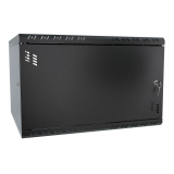 Rack Cabinet 19" 6U, 450mm, Full Door, Black