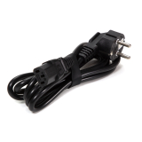 Power Cord C5 EU Plug Black 65cm