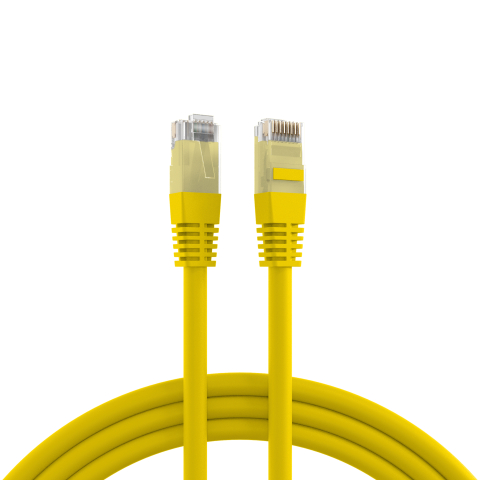 Patch Cable Cat5e 0.5m yellow