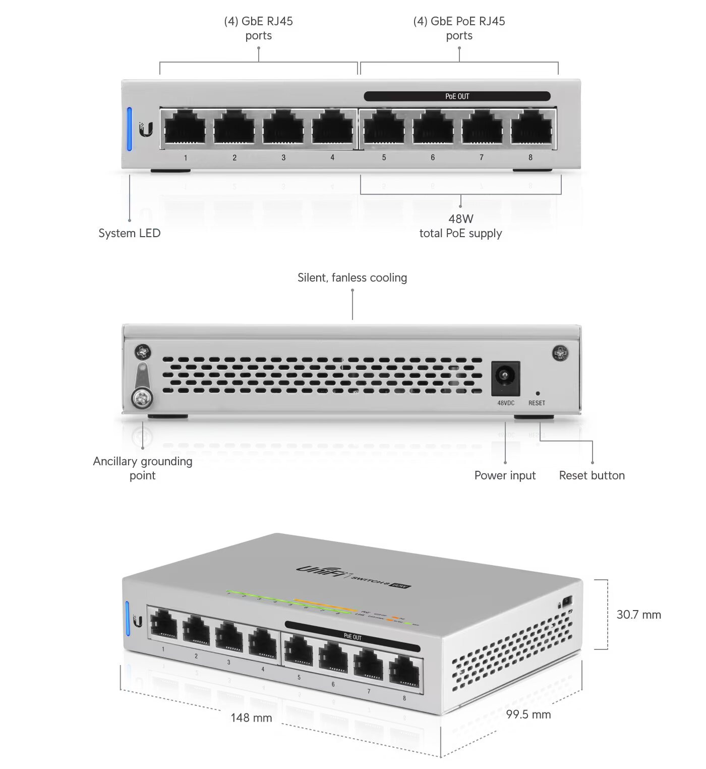 Switch 8 PoE (Gen1) | Getic